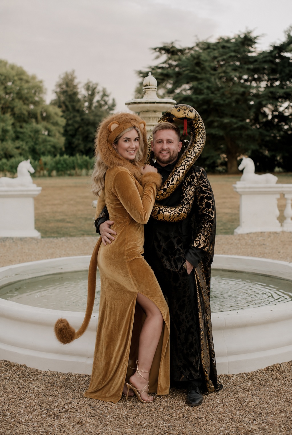 Ash and Tanya at a themed event
